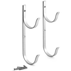 2pcs/set Portable Swimming Pool Pole Hook Aluminum Alloy Vacuum Hoses Leaf Rakes