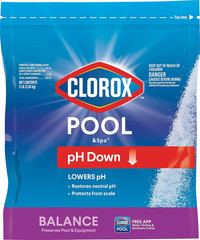 Swimming Pool Ph Down, Lowers Ph, Protects against Eye and Skin Irritation, 5LB