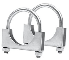 5 inch Heavy Duty U-Bolt Exhaust Clamp for OD Exhaust Tail Pipe Diameter, 5&Prime;