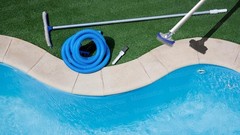 Stainless Steel Pool Brush Set & Pumice Stone for Rust Stains & Calcium Removal