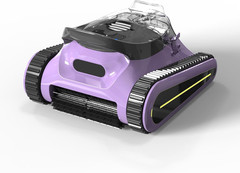 Cordless Robotic Pool Vacuum for Above & In-Ground Pools, 2.5H Run Time