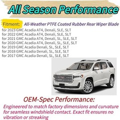 Rear Wiper Blade for GMC Acadia 2017-2023 2022 2021 2020 2019 2018 | Exact Fit