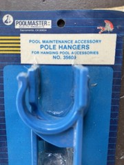 Poolmaster 35609 ABS Pole Hangers Blue Medium Pool Master Sealed