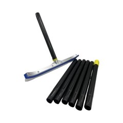 Heavy Duty Pool Brush with Pole. 32mm Stainless Steel, Pole 8ft