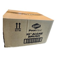 6 Pack Pool & Spa 10&Prime; Algae Brush with Easy Push & Click System By Clorox