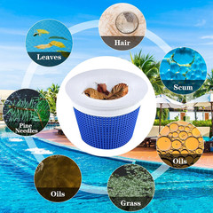100 Pack Pool Skimmer Socks Ultra Fine Mesh Pool Filter Cleaning