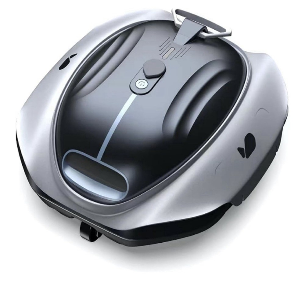 Color Grey Bublue Bubot 300P Robotic Pool Cleaner, Cordless Pool Vacuum with Ind
