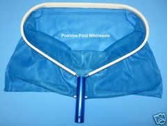 POOL SKIMMER LEAF RAKE NET DEEP BAG ALUMINUM FRAME