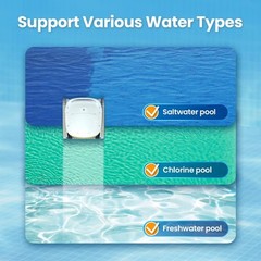 Hydro 3 Robotic Pool Cleaner Pool Vacuum,6000GPH 200 Mins for All Types Pools