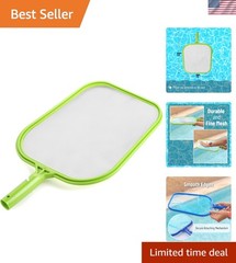 Large Surface Area Pool Skimmer Net – Easily Maneuverable & Light Weight