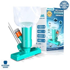 Light Green Manual Pool Vacuum Cleaner for Above Ground & Inground Pools