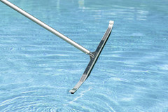36-Inch Extra-Wide Commercial Swimming Pool Wall Brush, Heavy-Duty Aluminum Back