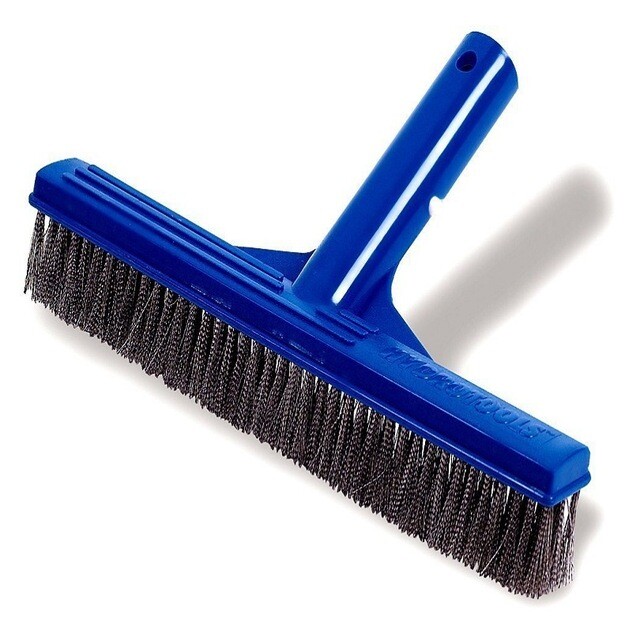 New HD 10 Inch Heavy Duty Stainless Steel Wire Pool Algae Brush For Concrete And