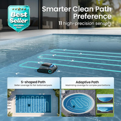 Scuba S1 Robotic Pool Cleaner – Smart Navigation & 240-Min Battery Life