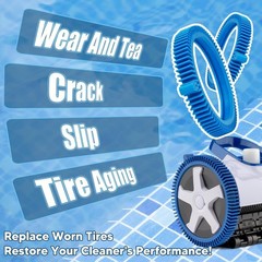 896584000-143 Blue Front Tire Kit – High-Durability for Hayward Pool Cleaners