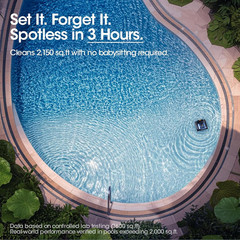 Advanced Cordless Robotic Pool Vacuum with Sonar Navigation & 150-Min Runtime