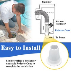 Ebrmeiwo GW9000 GW9015 Cone Reducer, Automatic Pool and Spa Cleaner 1 Pack