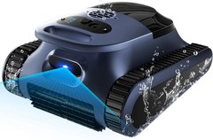 SEAUTO Cordless Robotic Pool Cleaner 180-Min Runtime Wall & Waterline Climbing