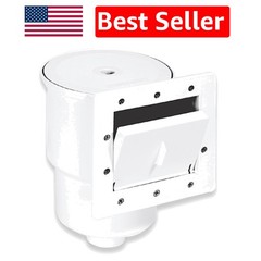HYDROTOOLS Durable White Thru-Wall Skimmer for Effortless Above-Ground Pool Care
