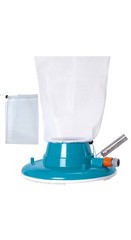 Swimming Pool Leaf Terminator Vacuum, 15&Prime; Cleaner, 2 Debris Eater Bags, 8 Jets