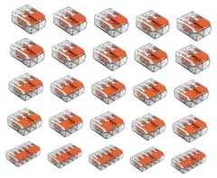 25pc 2 Port (10) 3 Port (10) 5 Port (5) 221 Splicing Connector, Lever-Nut