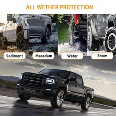 Mud Flap Delete Kit for 2019-2025 GMC Sierra 1500 2WD/4WD Front & Rear w/Screws
