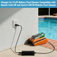 26V Charger for Seauto Crab CR and Zyerch SAT30 Robotic Pool Cleaner Compatible