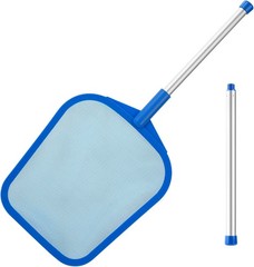 Tavaleu Pool Skimmer, Hot Tub Skimmer With Pole, Light Blue-Shallow