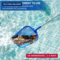 Pool Net – Pool Skimmer Net with 5 Section Detachable Poles, 22.2 »- 59.1 », Ski
