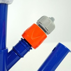 Pool Central 10IN Blue Jet Vac with Brush for Small Above Ground Swimming Pools