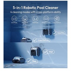 BUBLUE BuHybrid L6 Hybrid Cord & Cordless Robot Pool Cleaner APP Control