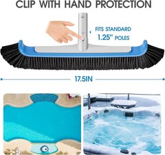 Pool Brush 17.5 » Heavy Duty Swimming Pool Brushes for Cleaning Pool Walls & …