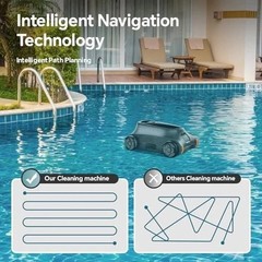 2026 SEAUTO SAT 10 Cordless Robotic Pool Cleaner Automatic Pool Robot Vacuum
