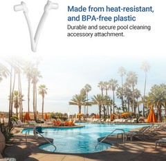 (21-Pack) AR-PRO Replacement Pool V-Clips – Pool Brush Plastic Clips/Pool Pole