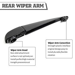Rear Wiper Arm & Blade Kit,Exact-Fit Replacement for Chrysler Pacifica 2017