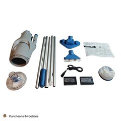 KOKIDO XTROVAC 110 Rechargeable Handheld SWIMMING Pool Vacuum Set Model EV05