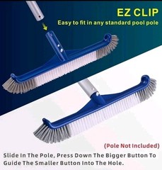 POOLAZA Pool Brush 17.5 » Pool Brush Head for Inground Pools & Above-Ground P…