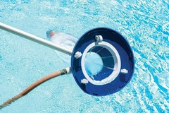 Poolmaster 28300 Big Sucker Manual Swimming Pool Debris Leaf Vacuum ~ Blue