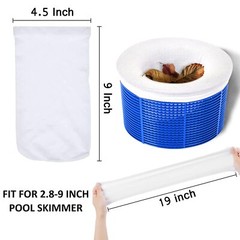 40 Pack Pool Skimmer Socks Filter Baskets for In-Ground and Above Ground Pools