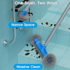 Pool Net with 10 ft Pole and Brush Set, 3-Piece Pool Cleaning Kit with Ultra