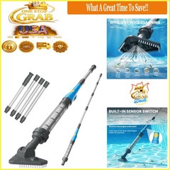 2026 Upgraded Cordless Pool Vacuum 18 GPM Strong Suction Lightweight Blue