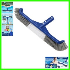 Pool Brush Head, 17.5&Prime; Swimming Pool Brush for Cleaning Pool Walls, Curved Ed…