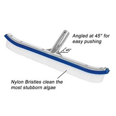 18 Inch Pool Brush Head for Cleaning Pool Walls Inground Pools Tiles Floors