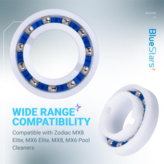 Ultra Durable 2-Pack MX8/MX6 Pool Cleaner Engine & Wheel Bearing R0527000 Replac