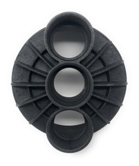 Paramount 2-Port 2&Prime; Water Valve Base (Black) | 005-302-4002-03-04