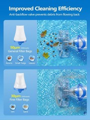 2026 Cordless Pool Vacuum for Inground Pool with Flow Adjustable Suction