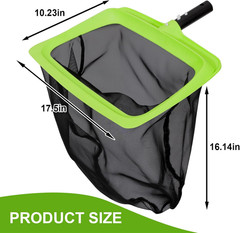 Sepetrel Swimming Pool Leaf Skimmer Net,Fine Nylon Mesh & Reinforced Frame Deep