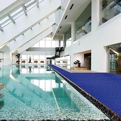 Drainage Non Slip Flooring Mats Swimming Pool Bathroom 0&Prime;L x 0&Prime;W x 0&Prime;Th Blue