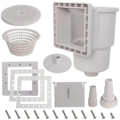 Above Ground Pool Skimmer Kit Replacement Heavy Duty ABS Debris Basket 6 Inch