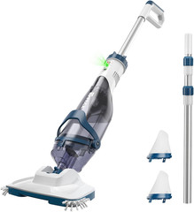 Pro Cordless Pool Vacuum – 18.5 GPM Powerful Suction, 70Min Runtime & 13.4&Prime; Wide